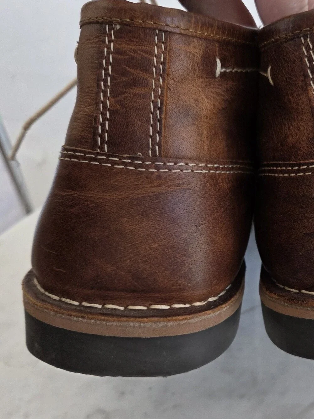 Steve Madden Mens Chukka Leather  Lace Up Ankle Boot Casual Comfort  Brown NWT
